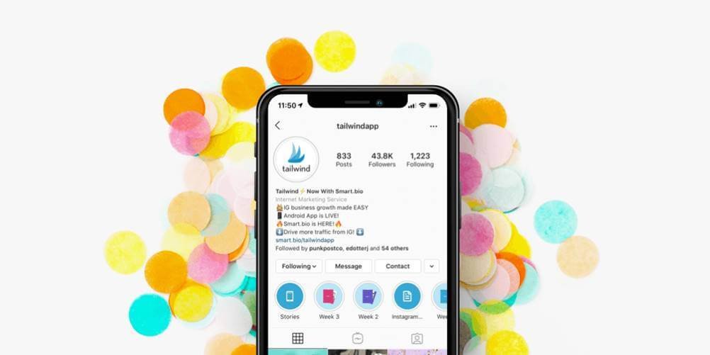 Configurar a bio para Instagram